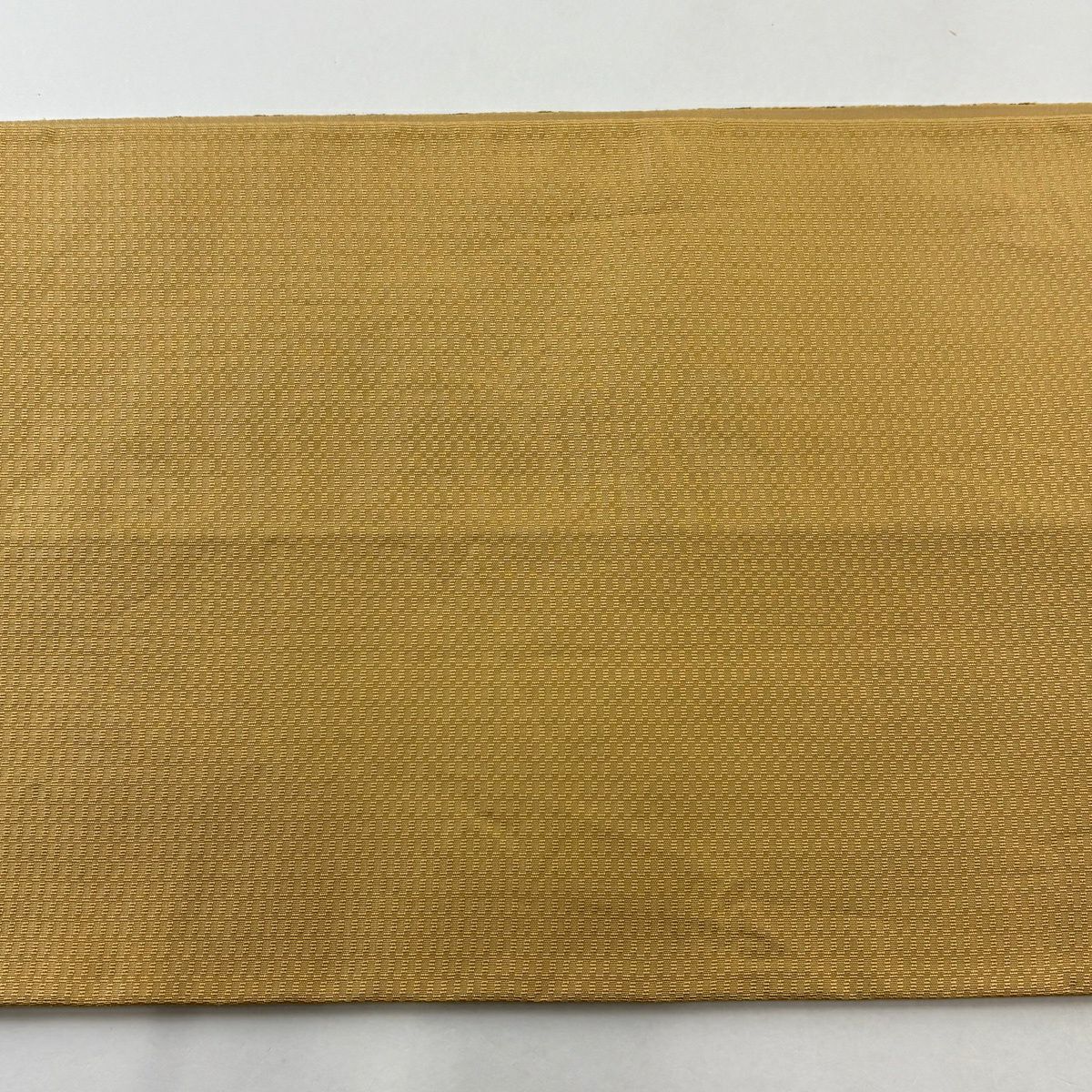 袋帶 名品級 花 龜甲 米色 六通 純蠶絲