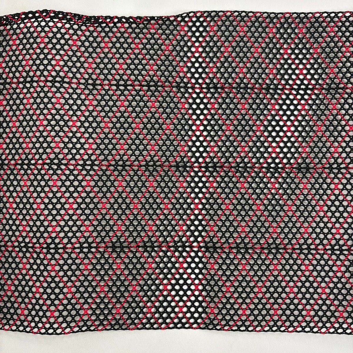 【美品】名古屋帶 秀品級 夏帶 八寸名古屋帶 松樹葉仕立 雙層仕立 菱 深藍 純蠶絲