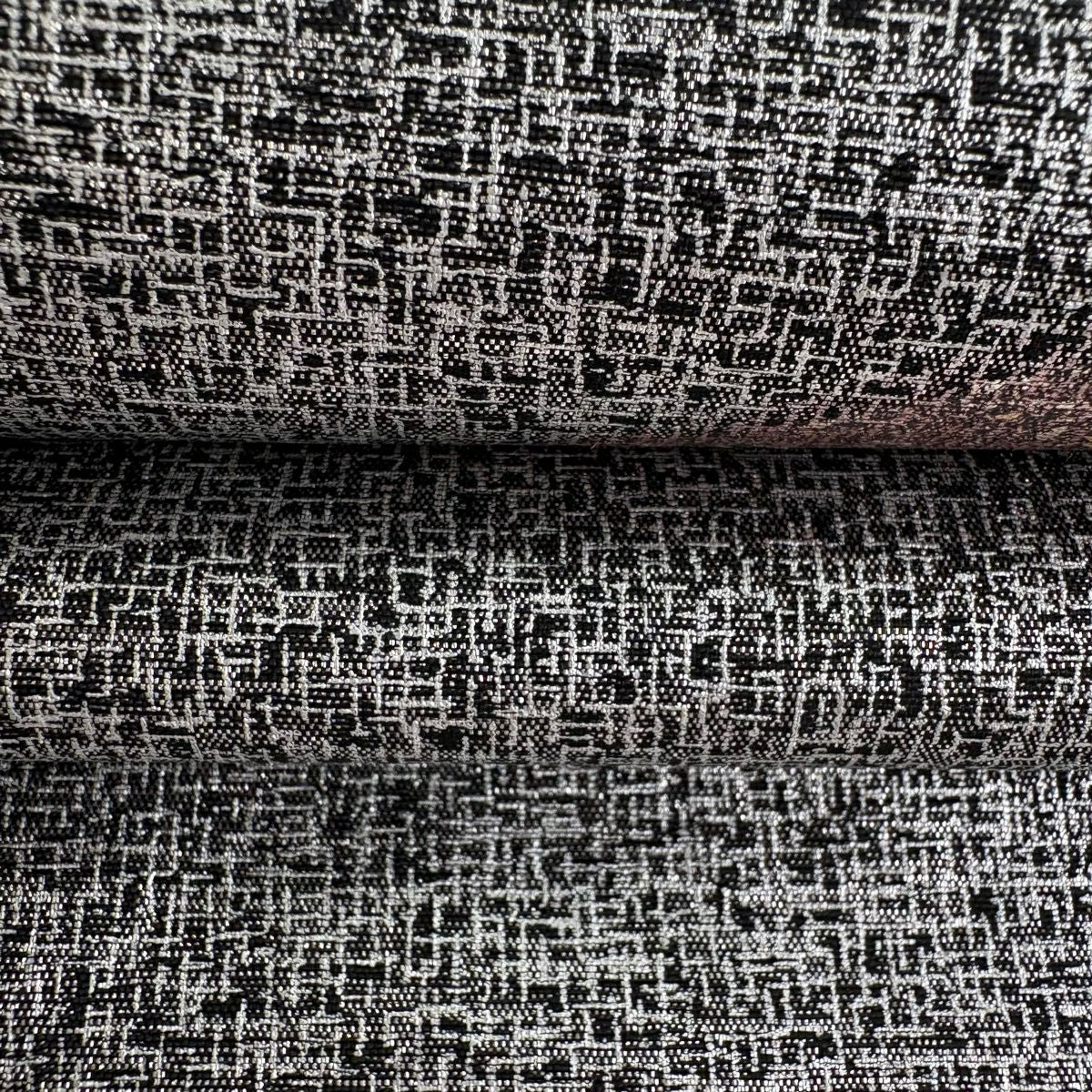 【美品】 名古屋帶 秀品級 草花紋紋 刺繡 金銀彩 銀 純蠶絲