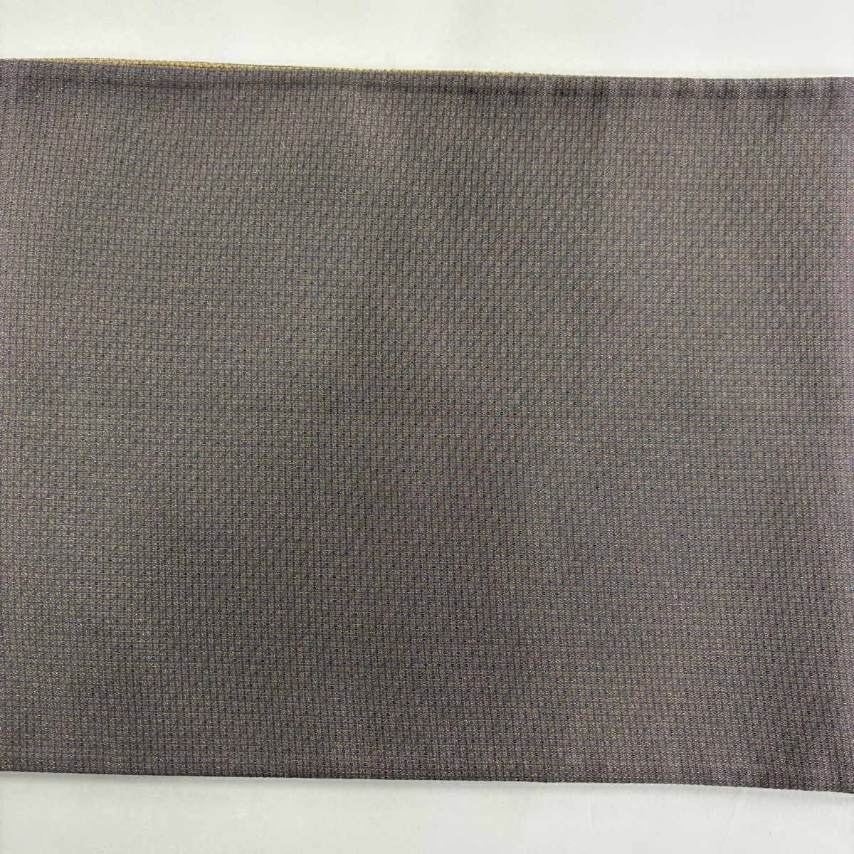 【美品】 袋帶 秀品級 條紋 幾何學 金絲 灰紫 大鼓圖案 純蠶絲