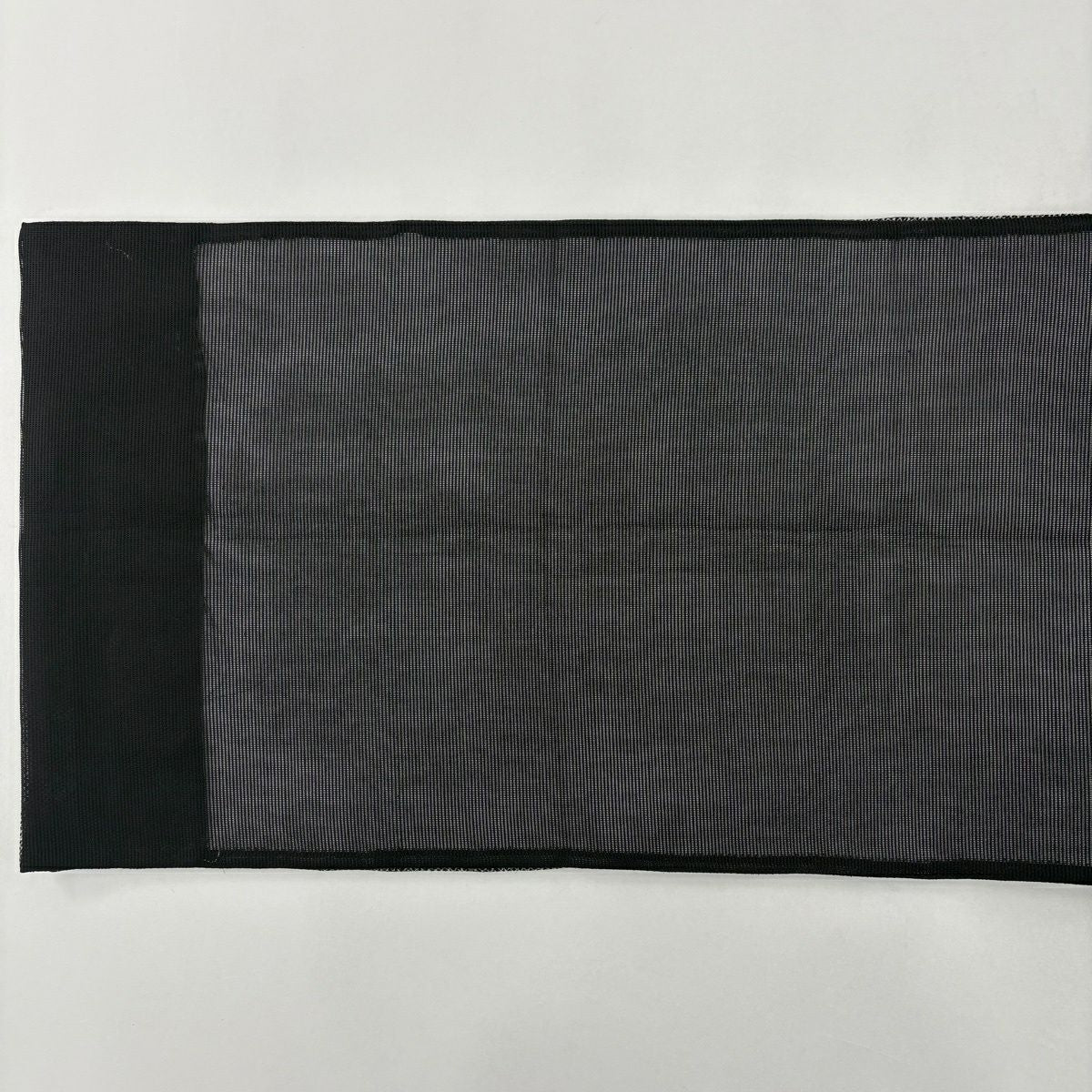 【美品】 袋帶 秀品級 夏帶 斜格紋 條紋 黑灰 全通 純蠶絲