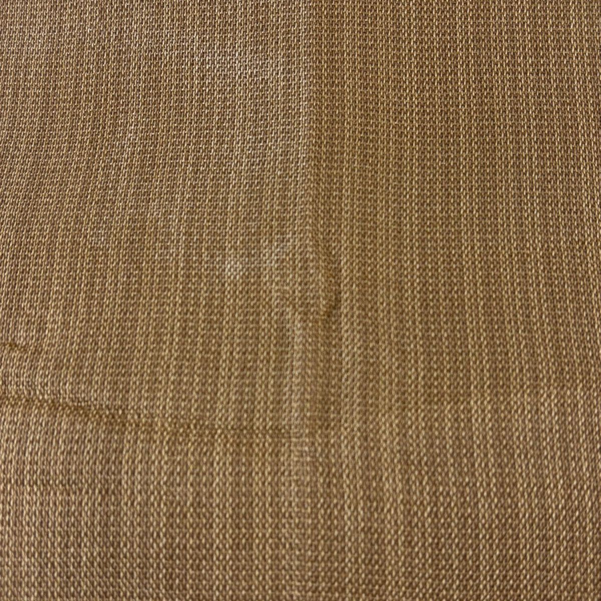 袋帶 秀品級 夏帶 幾何學 金銀彩 茶 純蠶絲