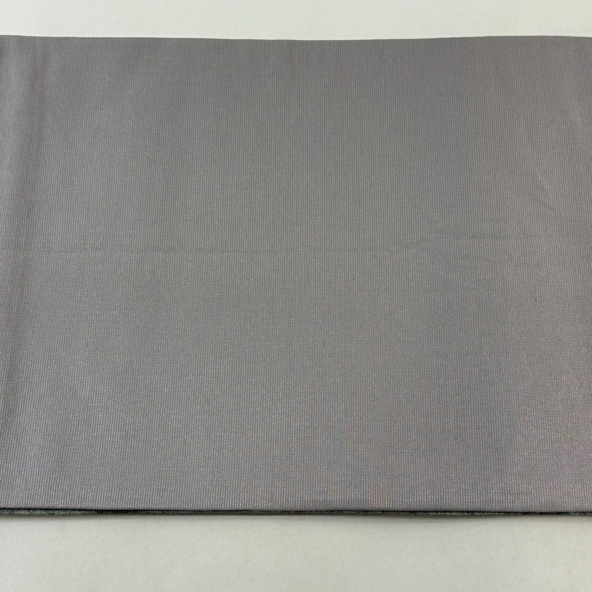 【美品】 袋帶 秀品級 幾何學 銀通 灰色 全通 純蠶絲