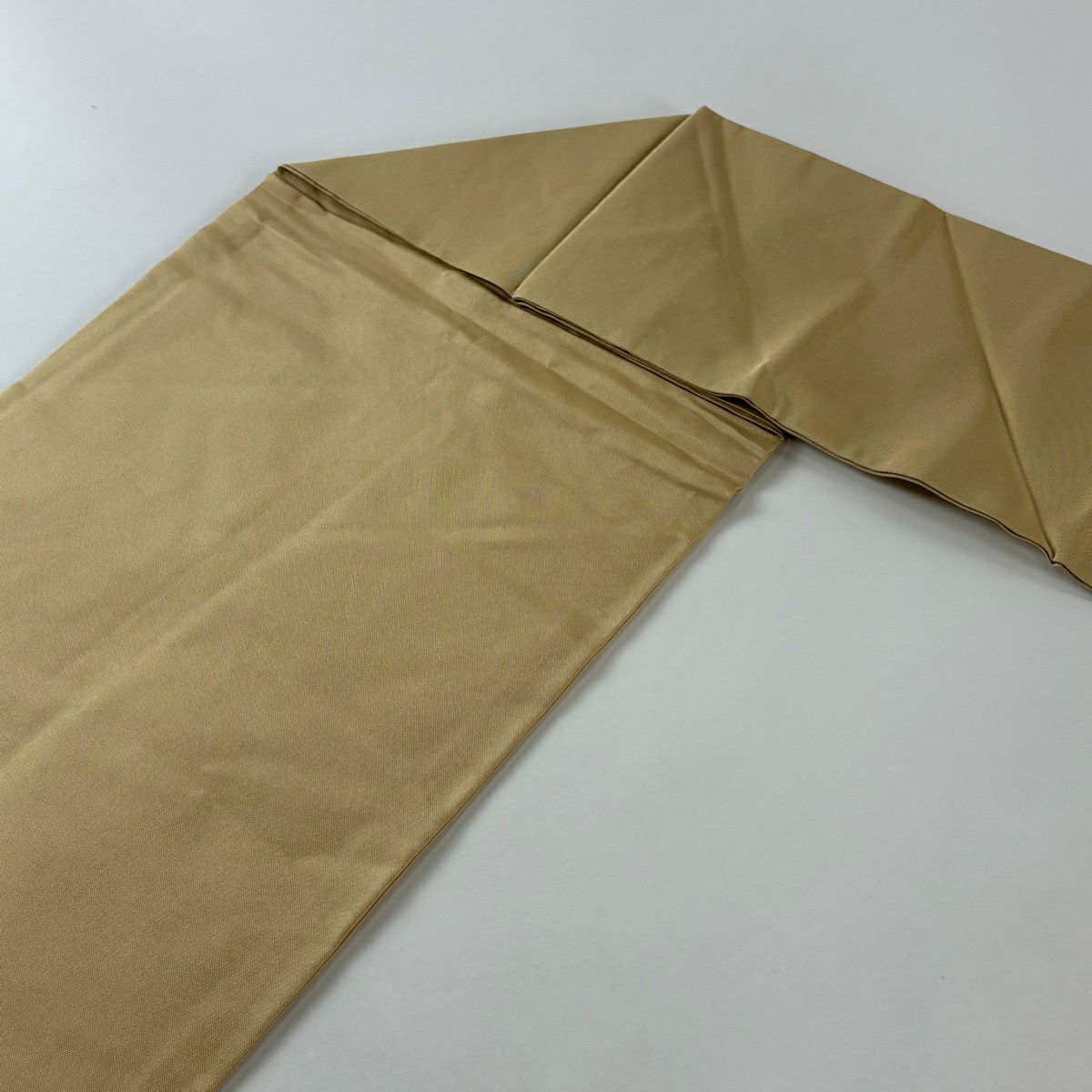 【美品】名古屋帶 秀品級 蛙耳樹枝葉 米色 純蠶絲
