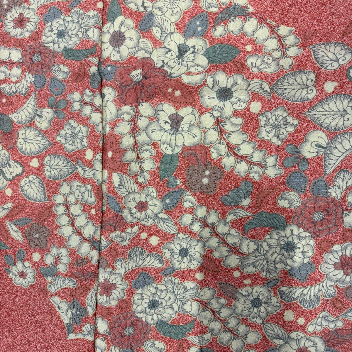 【美品】訪問服 身長162cm 袖長67cm M 雙層 辻花染 粉紅 純蠶絲 秀品級 一つ紋