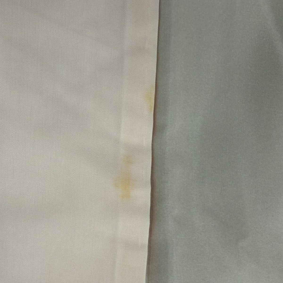 付下 身長157cm 袖長66cm M 雙層 枝花 斜紋 金銀彩 染分 鶯色 純蠶絲 秀品級