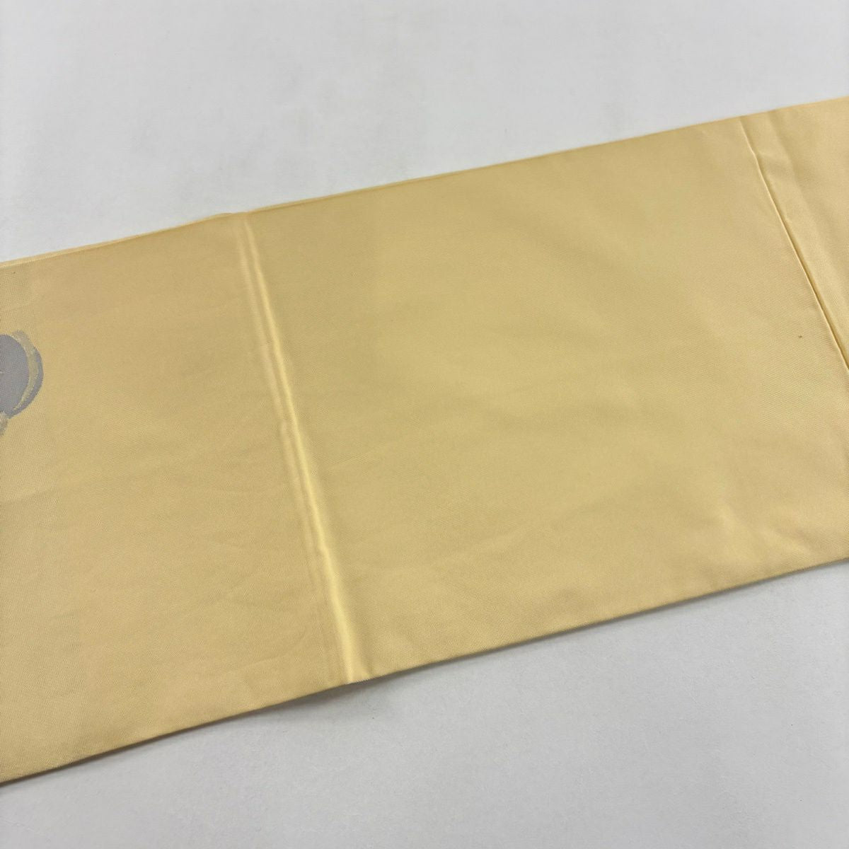 袋帶 逸品級 川島織物 落款あり 關西裁縫 梅花 金金箔 淡黃 六通 純蠶絲
