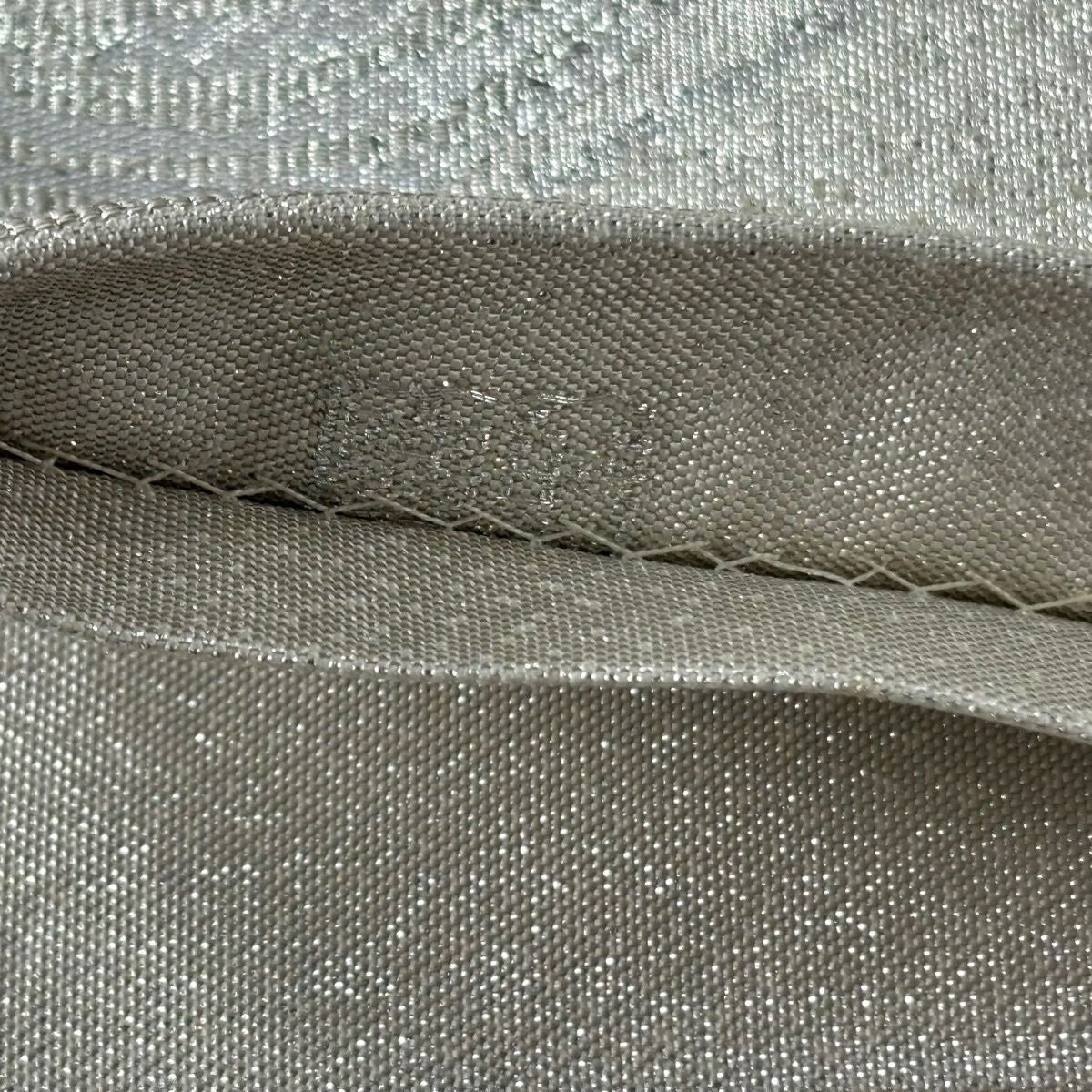 【美品】 袋帶 逸品級 じゅらく 落款あり 帝王紫 向鳥 華紋 刺繡 金線 銀色 大鼓圖案 純蠶絲