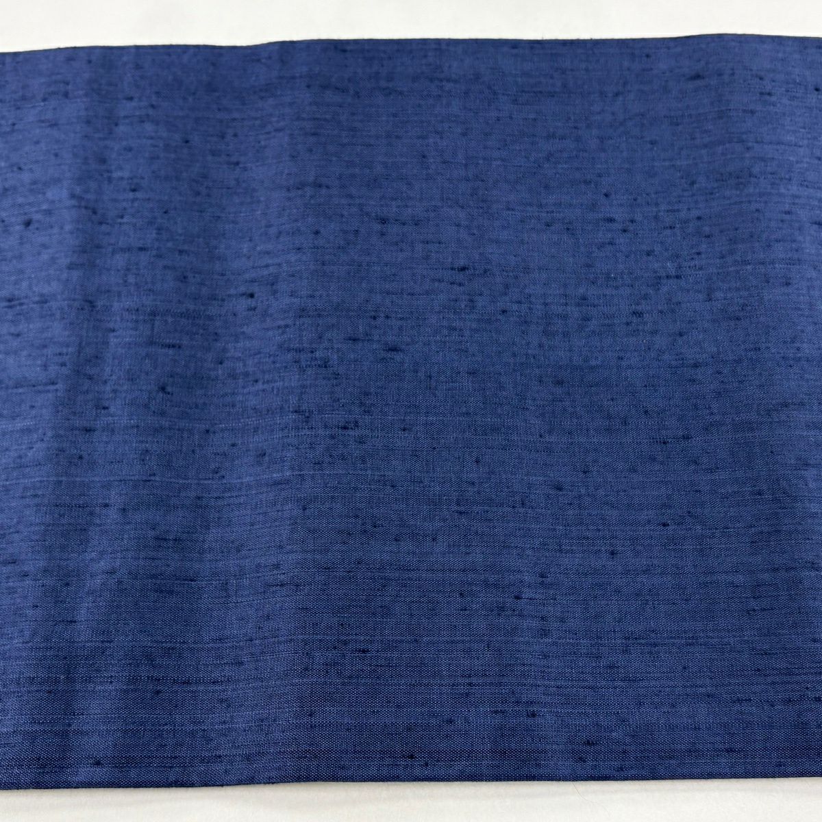 【美品】 袋帶 逸品級 紬織織 圓文 寶物滿載 刺繡 藍 六通 純蠶絲