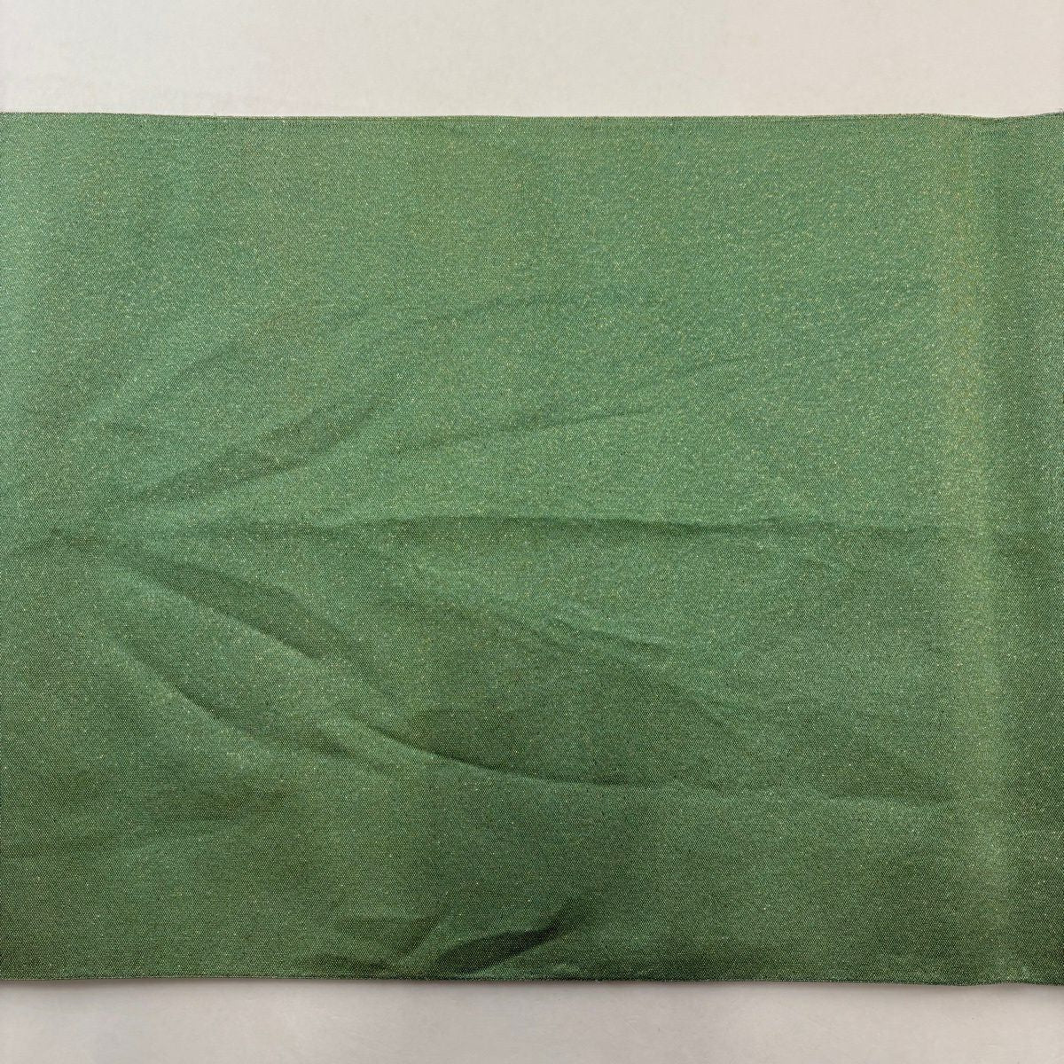 【美品】 袋帶 秀品級 樱花 楓樹 金金箔 淺綠 六通 純蠶絲