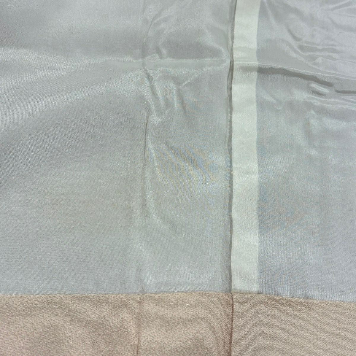 付下 身長155.5cm 袖長62cm S 雙層 建物 樹木 蘇州刺繡 染分 薄茶 純蠶絲 秀品級 一個紋