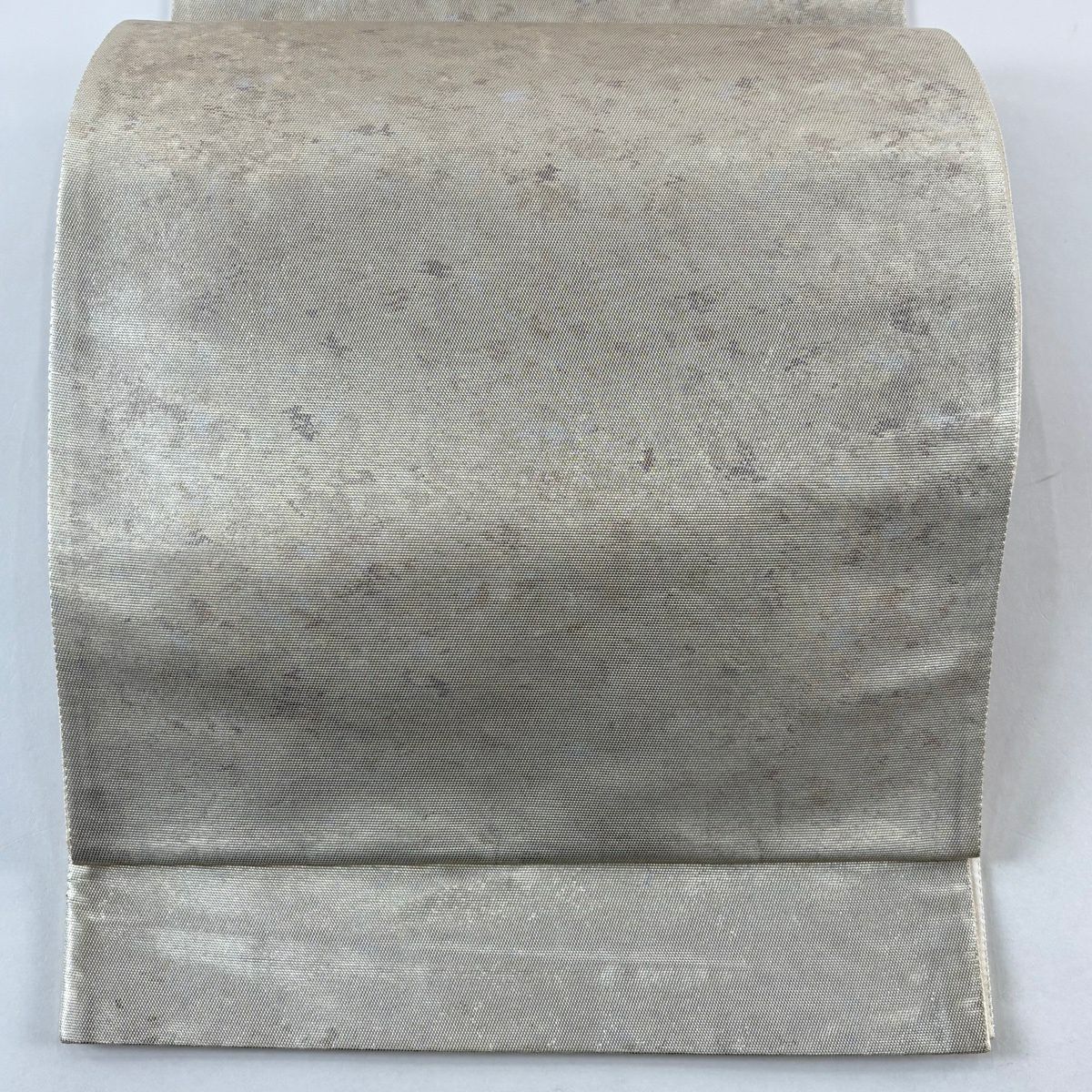 袋帶 秀品級 有落款 有證書 花 金金箔 螺鈿 銀色 全通 純蠶絲