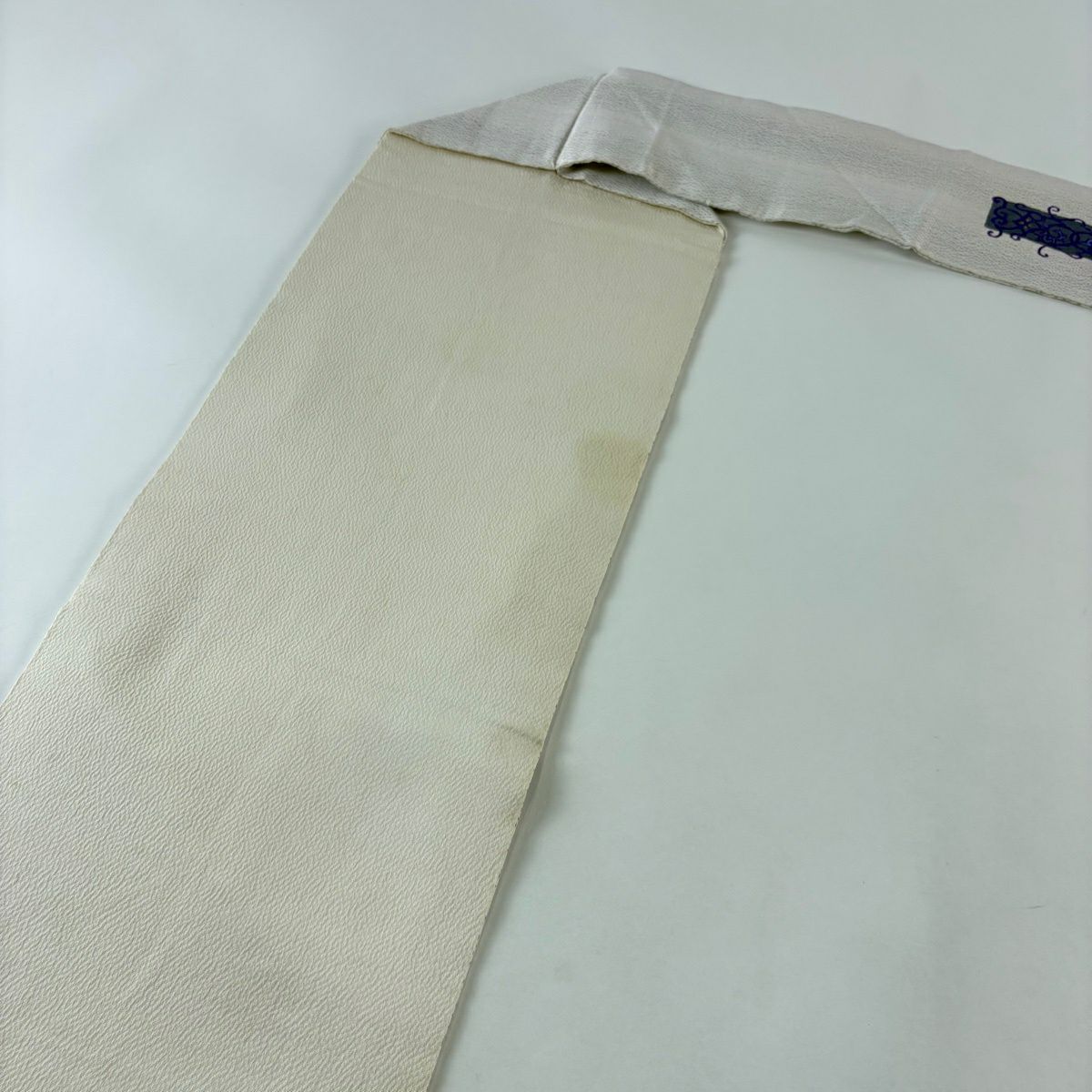 名古屋帶 秀品級 坂井教人 落款 幾何圖案 漸變 薄紫 純蠶絲