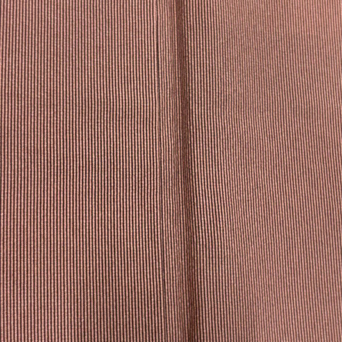 【美品】 江戶小紋 身長164cm 袖長66.5cm M 雙層 萬筋 小豆 深藍 純蠶絲 優品級