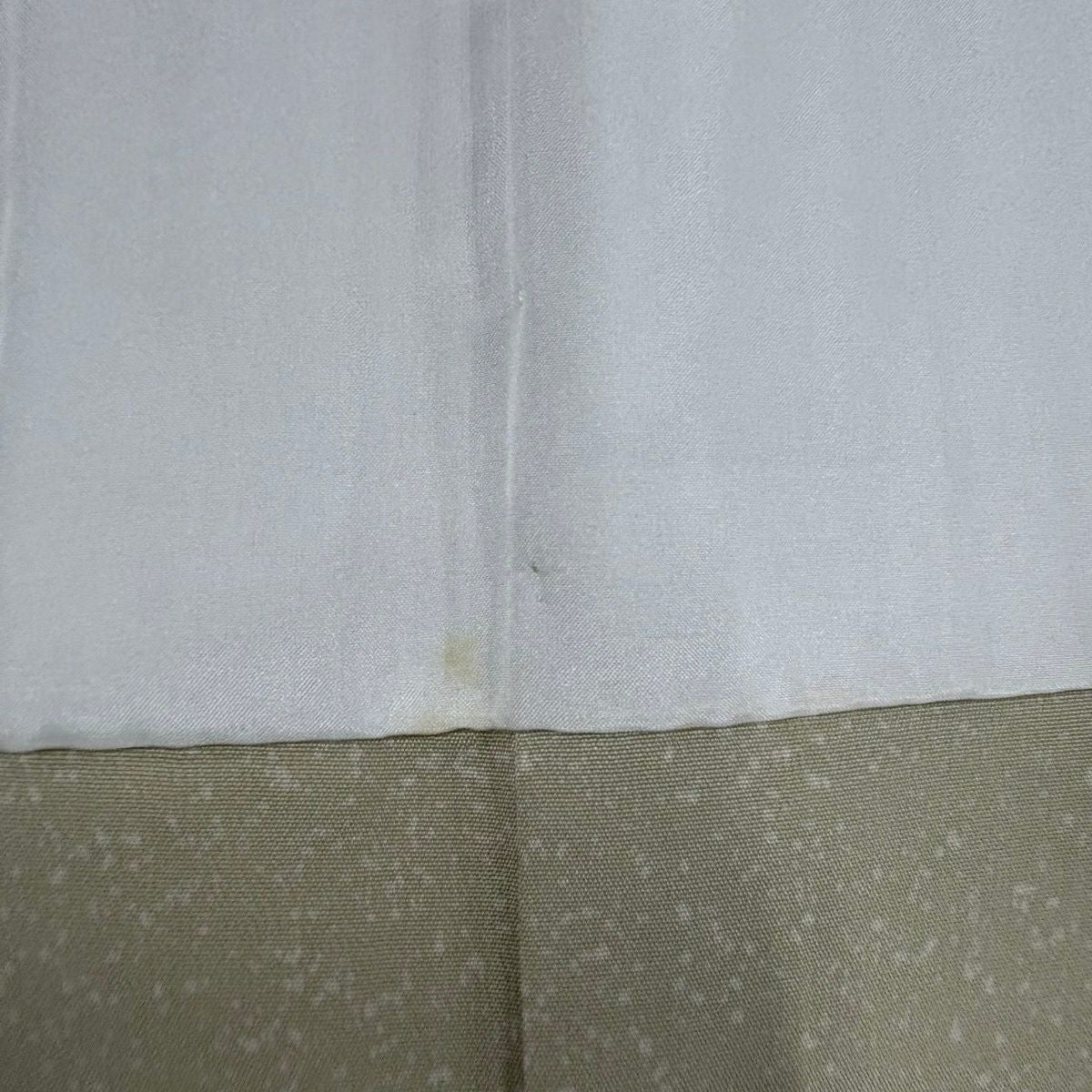 訪問服 身長167cm 袖長64cm M 雙層 枝花 漸層 薄綠 純蠶絲 秀品級