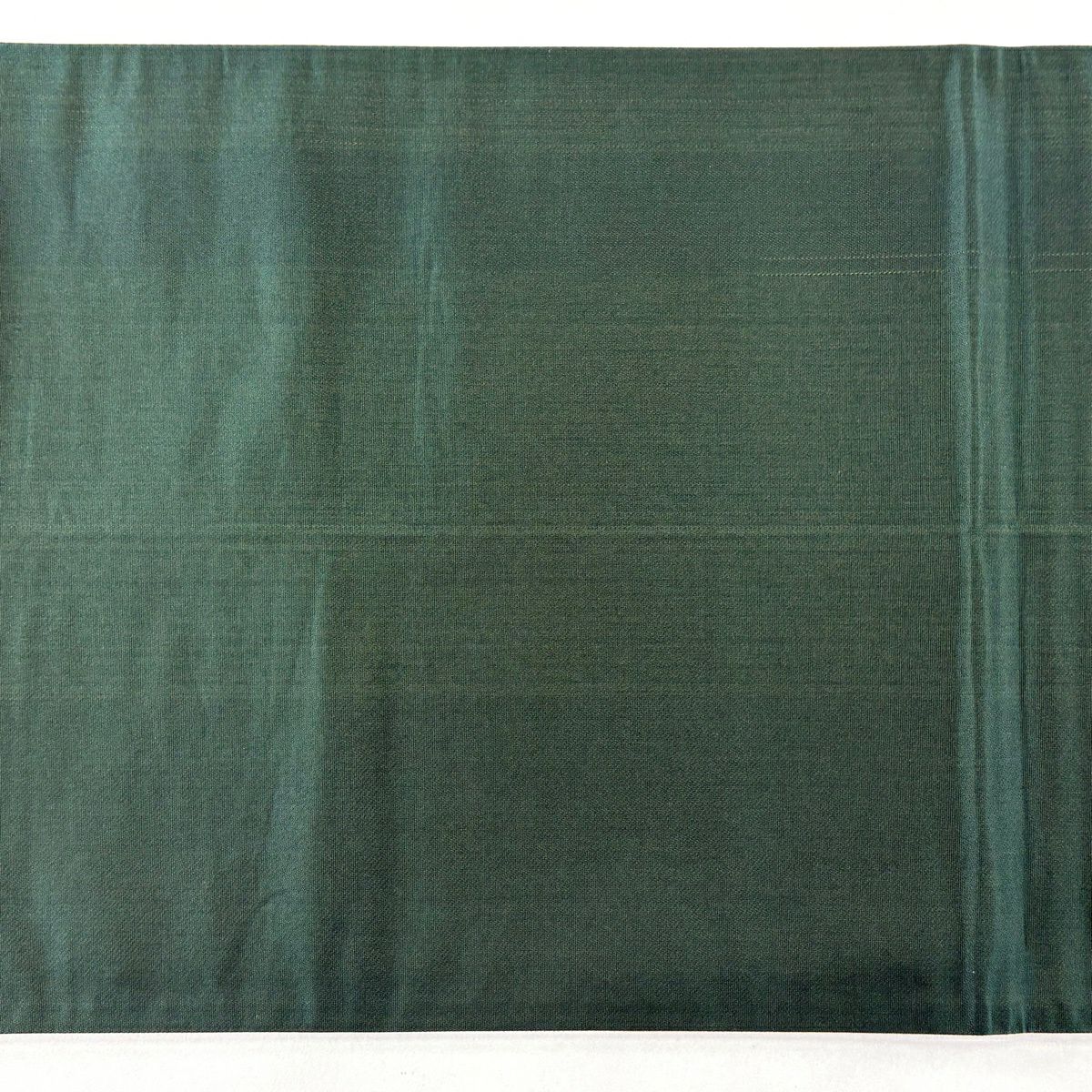 袋帶 秀品級 雪輪 草花紋 金糸 金金箔 深綠 六通 純蠶絲