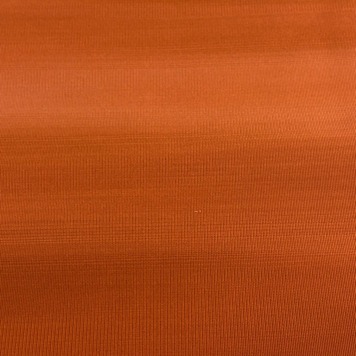 【美品】名古屋帶 優品級 八寸名古屋帶 松樹葉仕立 單層 橙色 純蠶絲