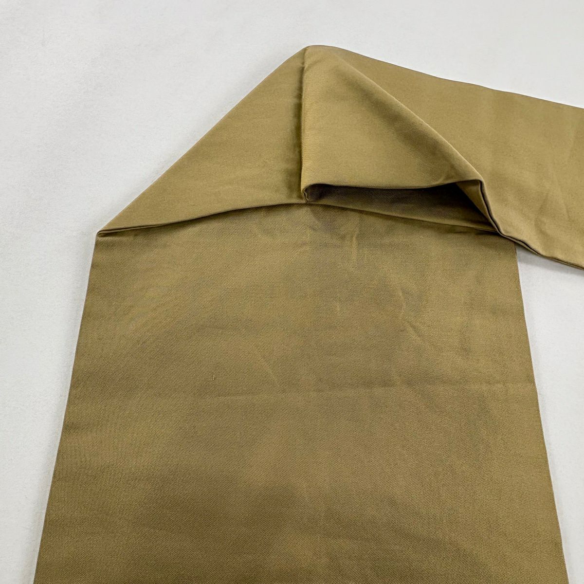 【美品】名古屋帶 秀品級 關西仕立 草花紋紋 霞 金金箔 米色 純蠶絲