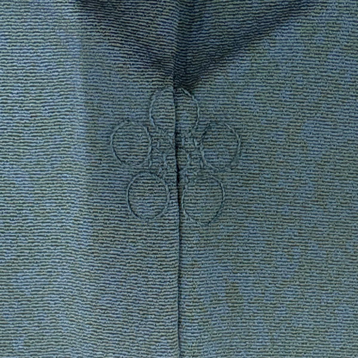訪問服 身長160.5cm 袖長66.5cm M 雙層 松樹井青青 落款あり 草花紋紋 霞 絞染 金線 青灰色 純蠶絲 名品級 一つ紋