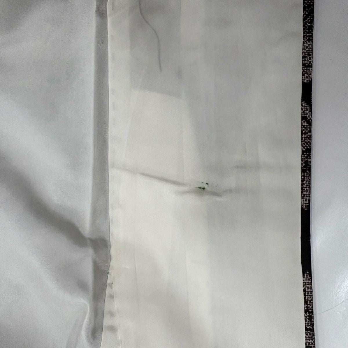 紬織 身長156cm 袖長62cm S 雙層 草花紋 茶 純蠶絲 名品級