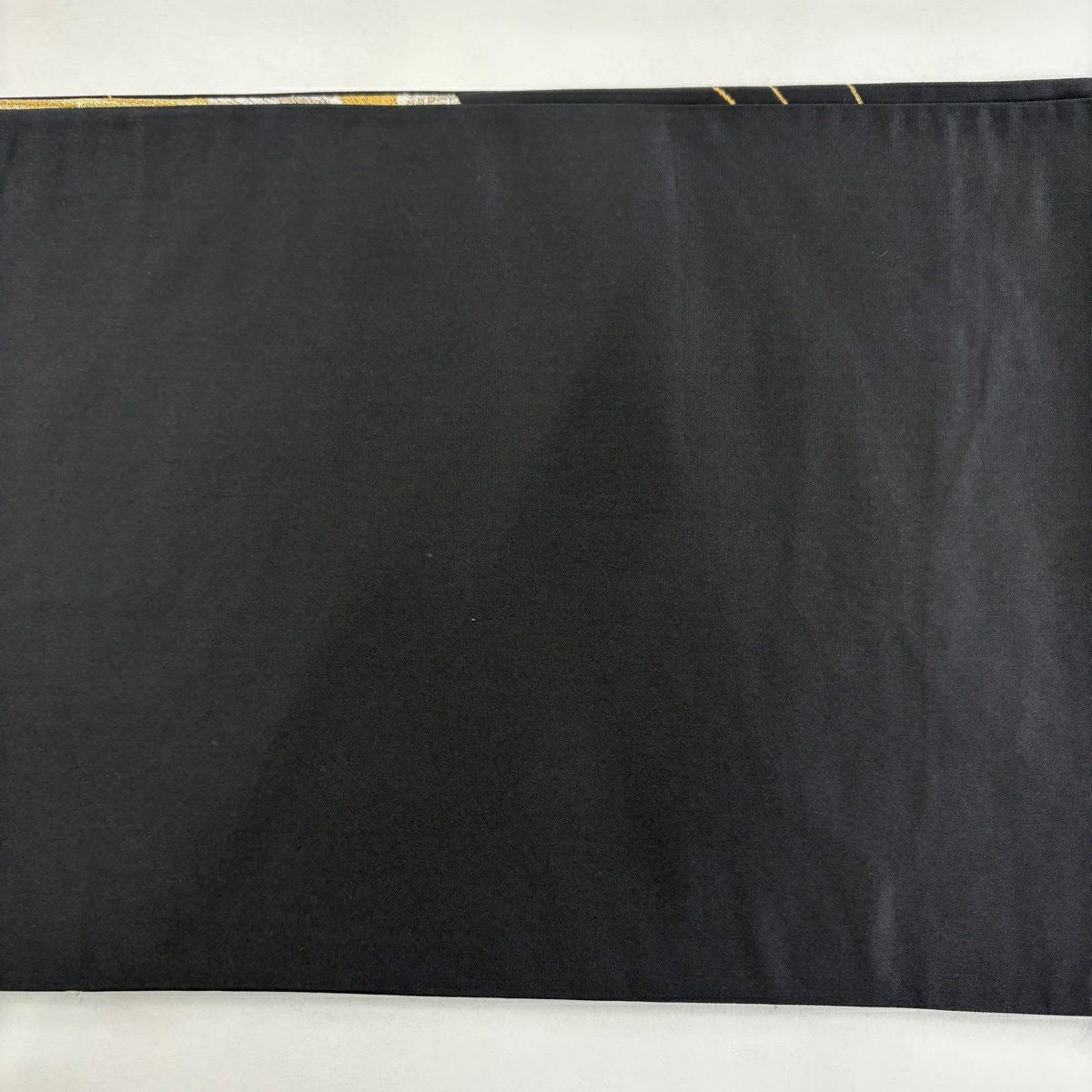 【美品】 袋帶 秀品級 鞠 刺繡 金銀彩 黑 お太鼓柄 純蠶絲