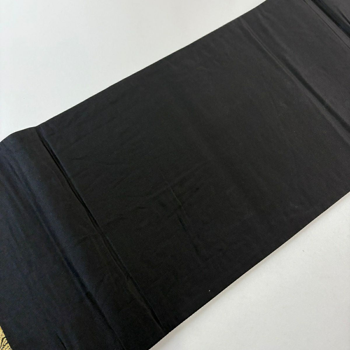 袋帶 秀品級 證書附帶 草花紋紋 七寶紋 金銀彩 金色 六通 純蠶絲