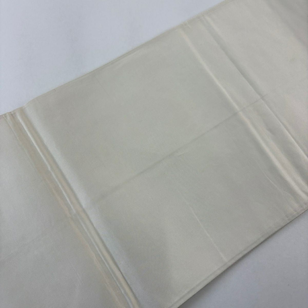 袋帶 秀品級 華紋 花唐草紋 金絲 金金箔 灰白 六通 純蠶絲