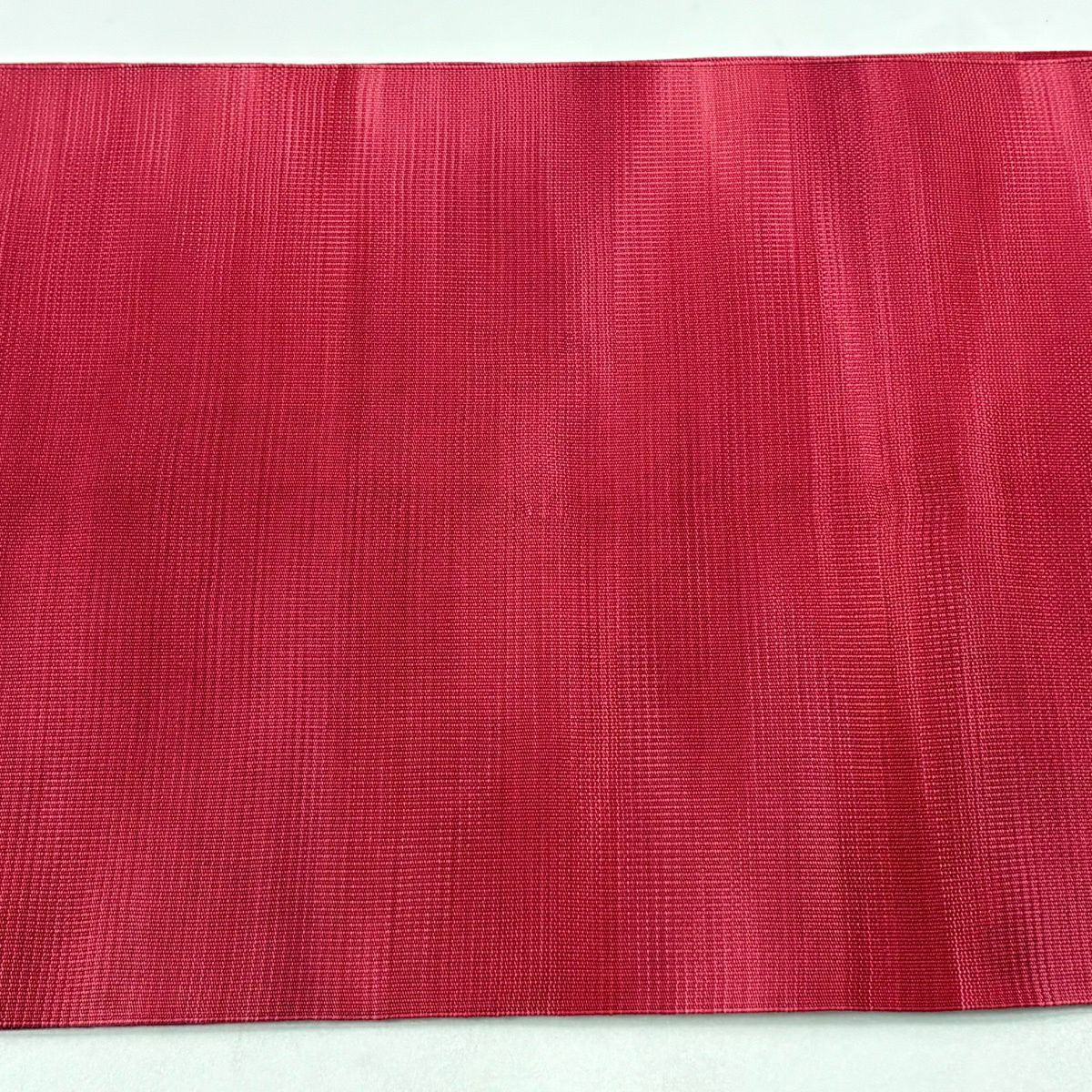 【美品】名古屋帶 優品級 松樹葉仕立 八寸名古屋帶 紬織織 霞 濃粉紅 純蠶絲