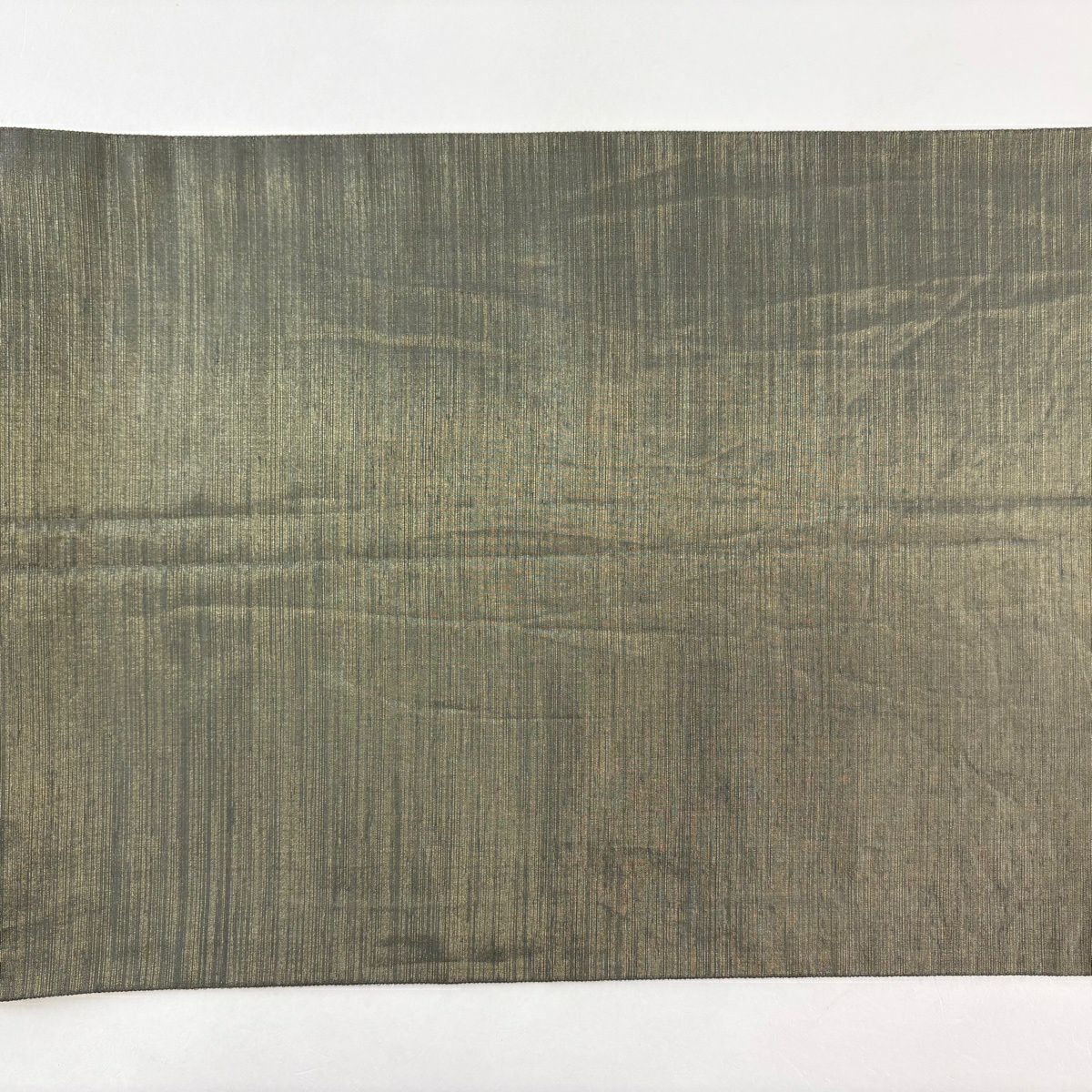 【美品】 袋帶 名品級 落款あり 辻花染 金絲 金金箔 茶 お太鼓圖案 純蠶絲
