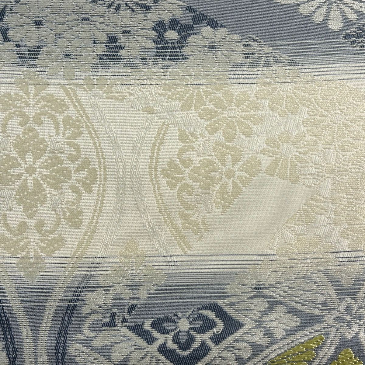 名古屋帶 名品級 段紋 七寶 純蠶絲