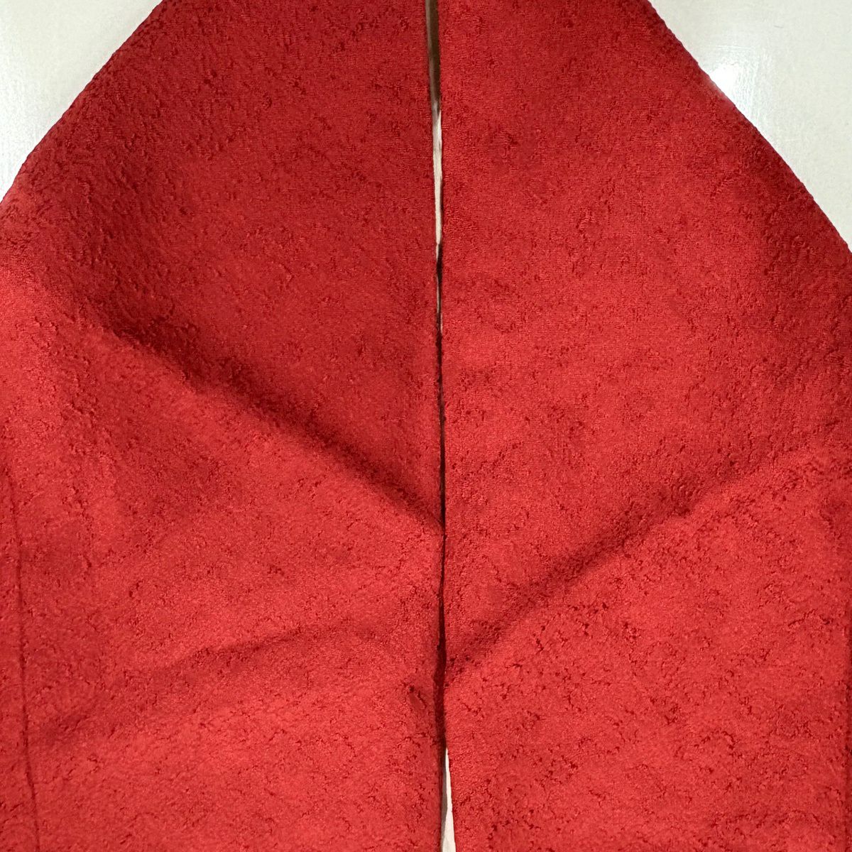 振袖禮服 身長165cm 袖長66cm M 雙層 梅花 折仙鶴 金絲 刺繡 紅茶 純蠶絲 秀品級