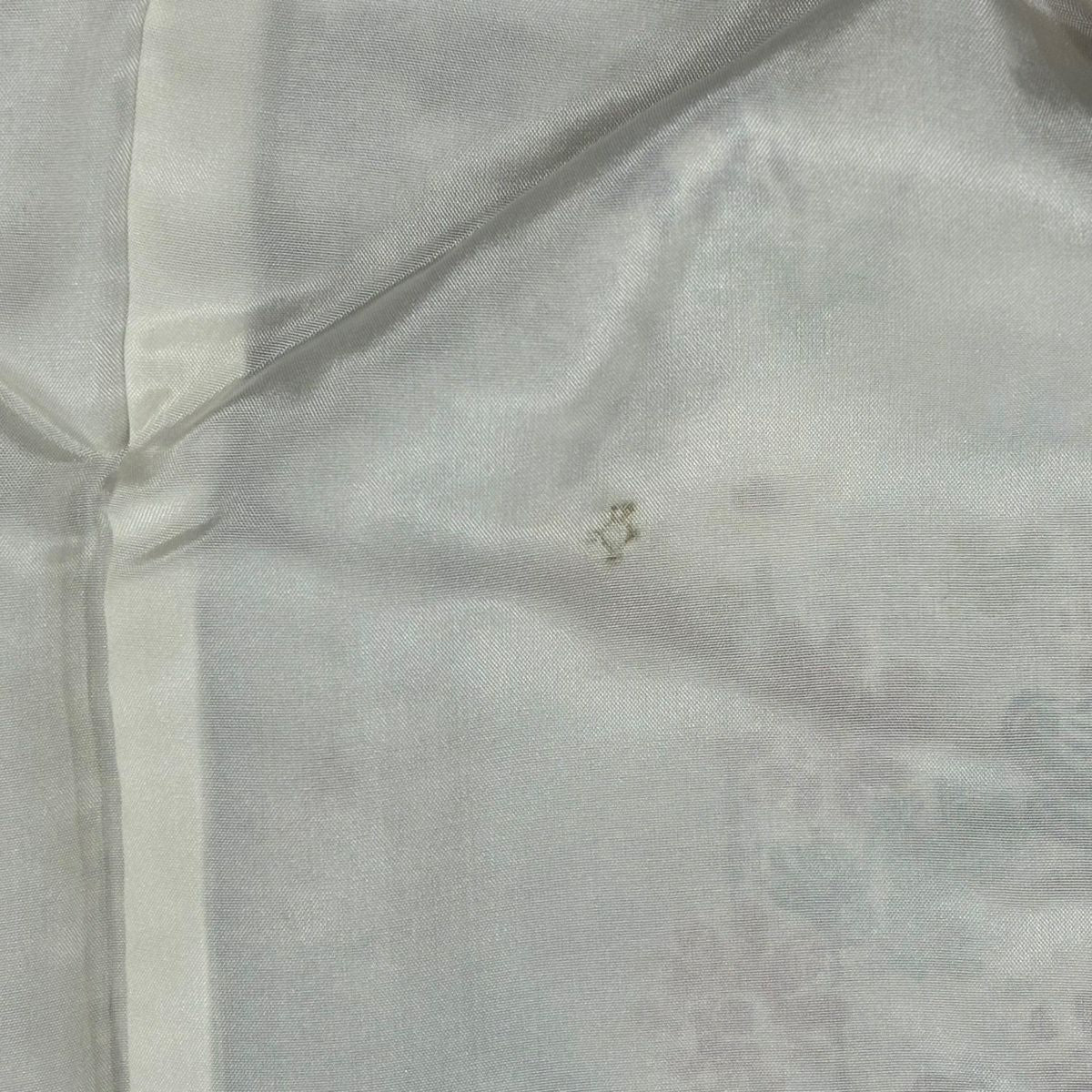 【美品】 小紋 身長153cm 袖長62cm S 雙層 菊花 萩 金銀彩 小豆 純蠶絲 秀品級