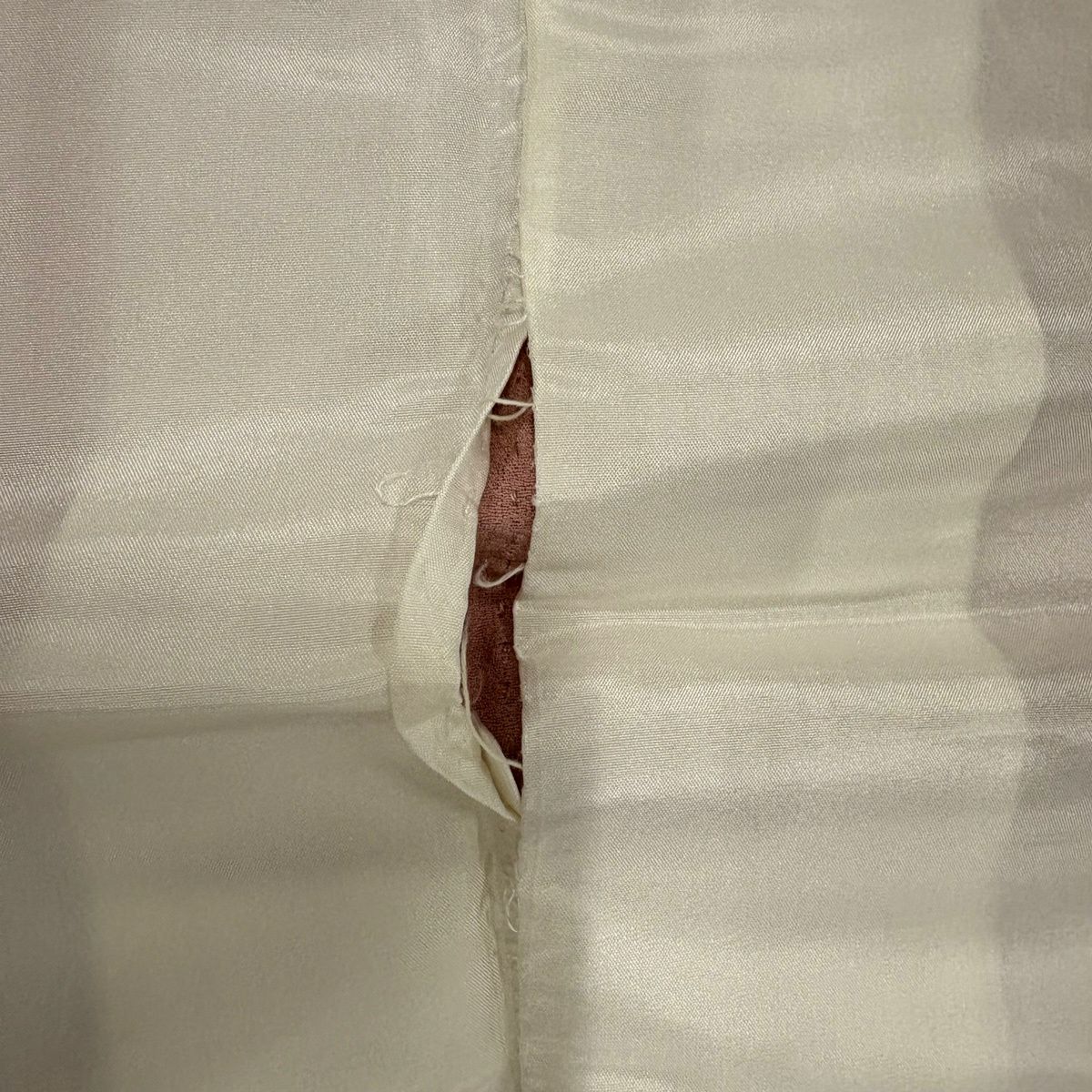 付下 身長157cm 袖長64cm M 雙層 華紋 草花紋紋 蘇州刺繡 粉紅 純蠶絲 秀品級 一個紋