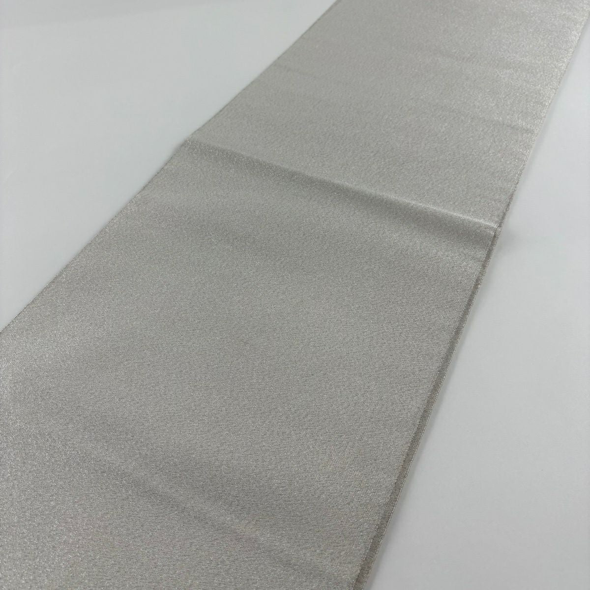 【美品】 袋帶 秀品級 雲文 山 金糸 金金箔 青灰 純蠶絲