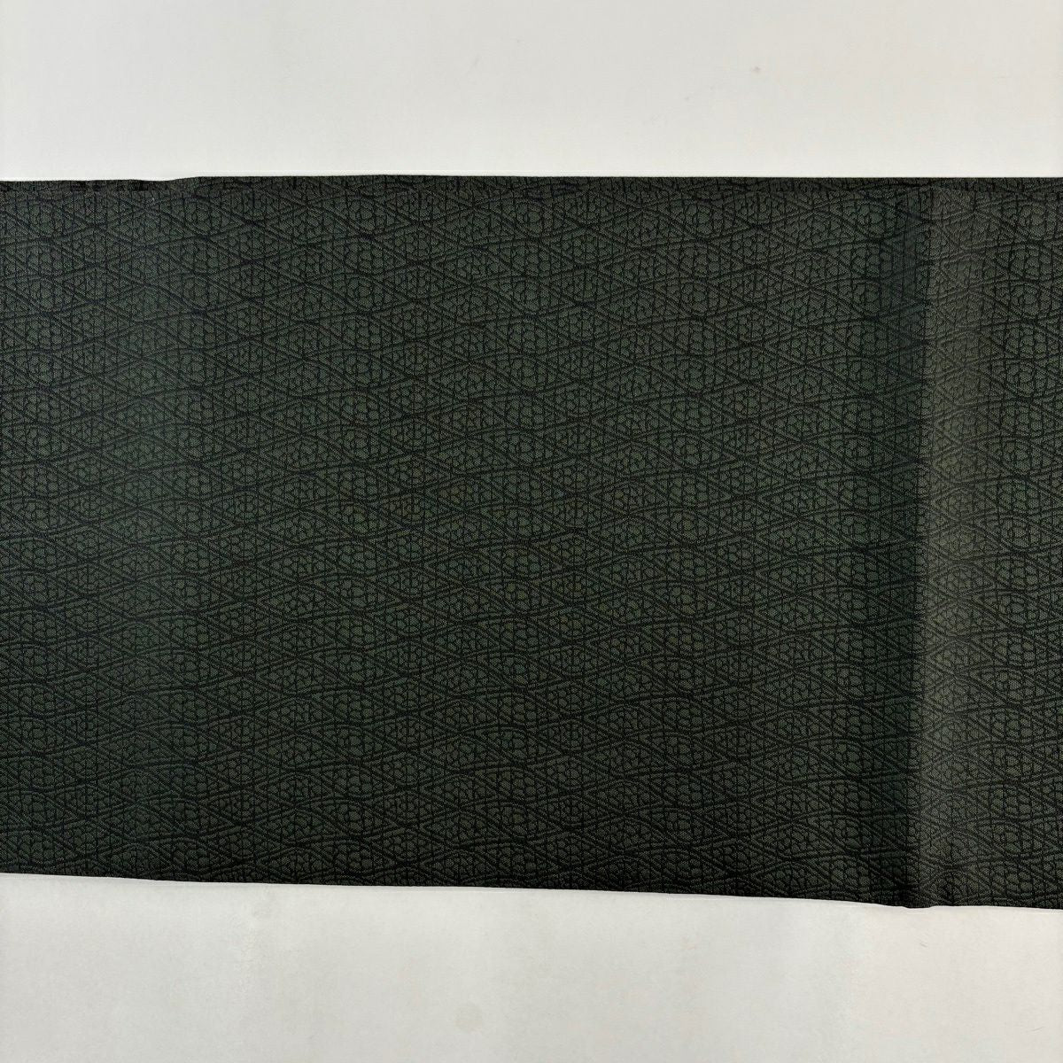 【美品】 袋帶 秀品級 落款あり 樹木 深藍 お太鼓柄 純蠶絲
