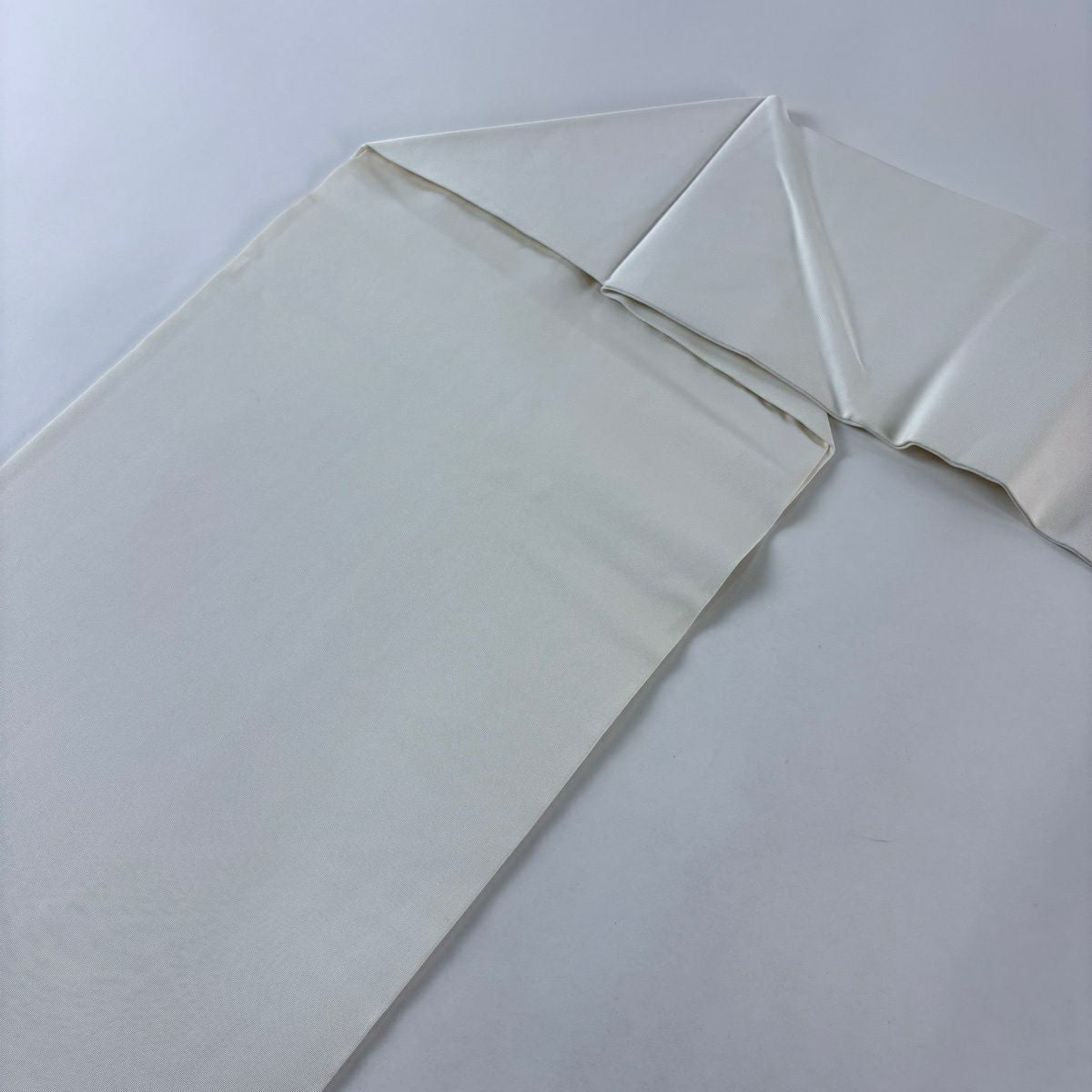 名古屋帶 秀品級 草花紋 白 純蠶絲