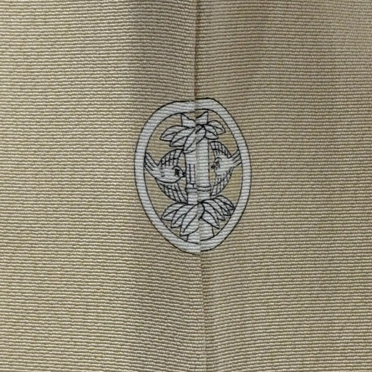 留袖禮服禮服 身長153cm 袖長64cm M 雙層 文箱 草花紋紋 金絲 金銀彩 米色 純蠶絲 秀品級 一つ紋