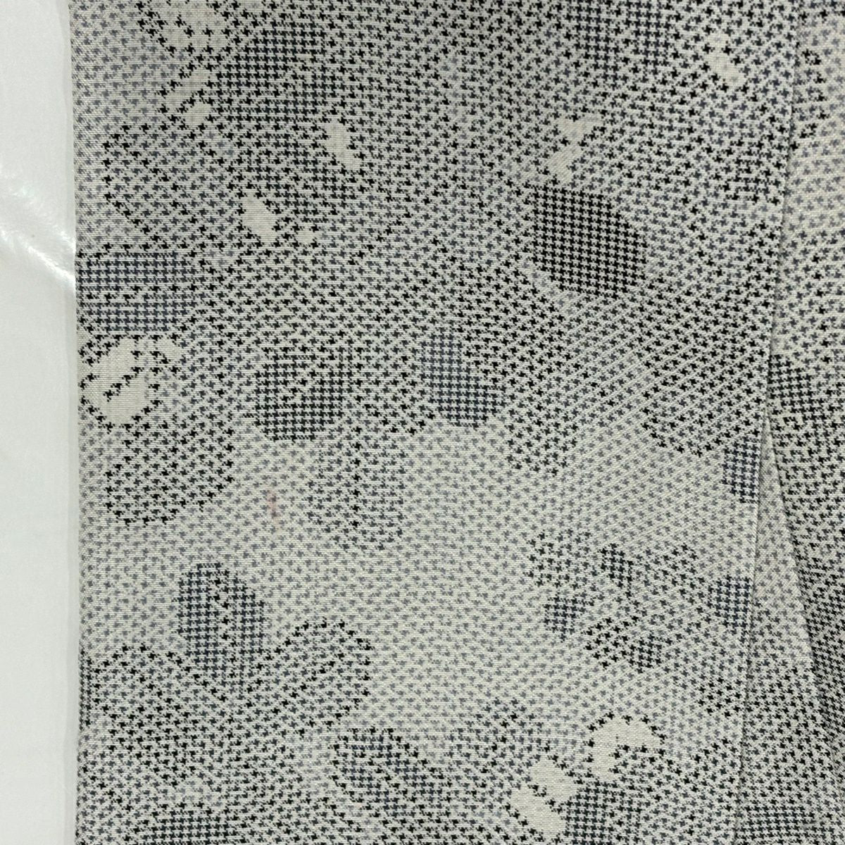 紬織 身長165cm 袖長67cm M 雙層 鈴乃屋 萩 灰 純蠶絲 秀品級