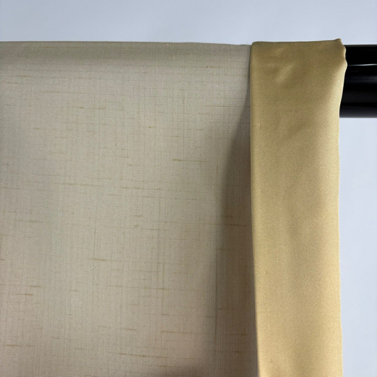 【美品】 小紋 身長158cm 袖長65cm M 雙層 馬骨子才林 紬織織 落款あり 扇子面 河童 漸層 米色 純蠶絲 逸品級