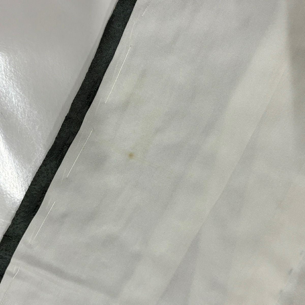 付下 身長153cm 袖長64cm M 雙層 辻花染圖案 地紋 金銀彩 漸層 灰綠 純蠶絲 優品級