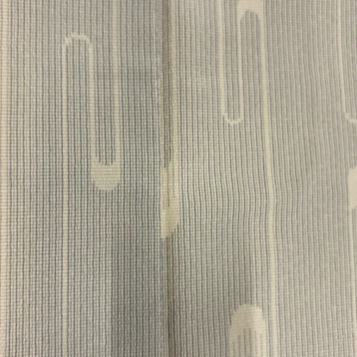 【美品】 紬織 身長160.5cm 袖長62cm S 雙層 證書附帶 壺垂 縱條紋 米色 純蠶絲 名品級