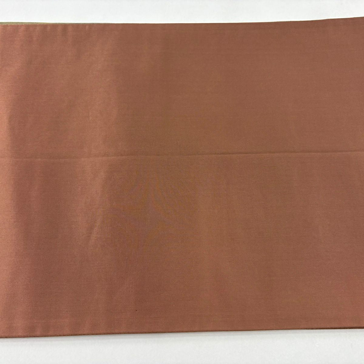 【美品】 袋帶 逸品級 落款 牛首紬織 科普特圖案 金銀彩 茶綠 お太鼓圖案 純蠶絲