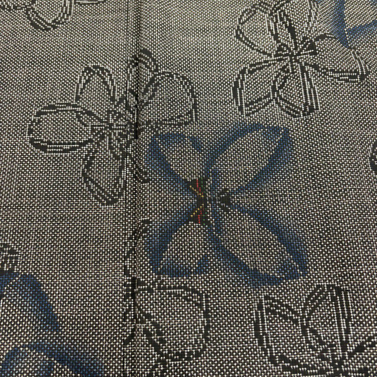 【美品】 紬織 身長161cm 袖長64cm M 雙層 證書齊全 花 焦茶 純蠶絲 優品級