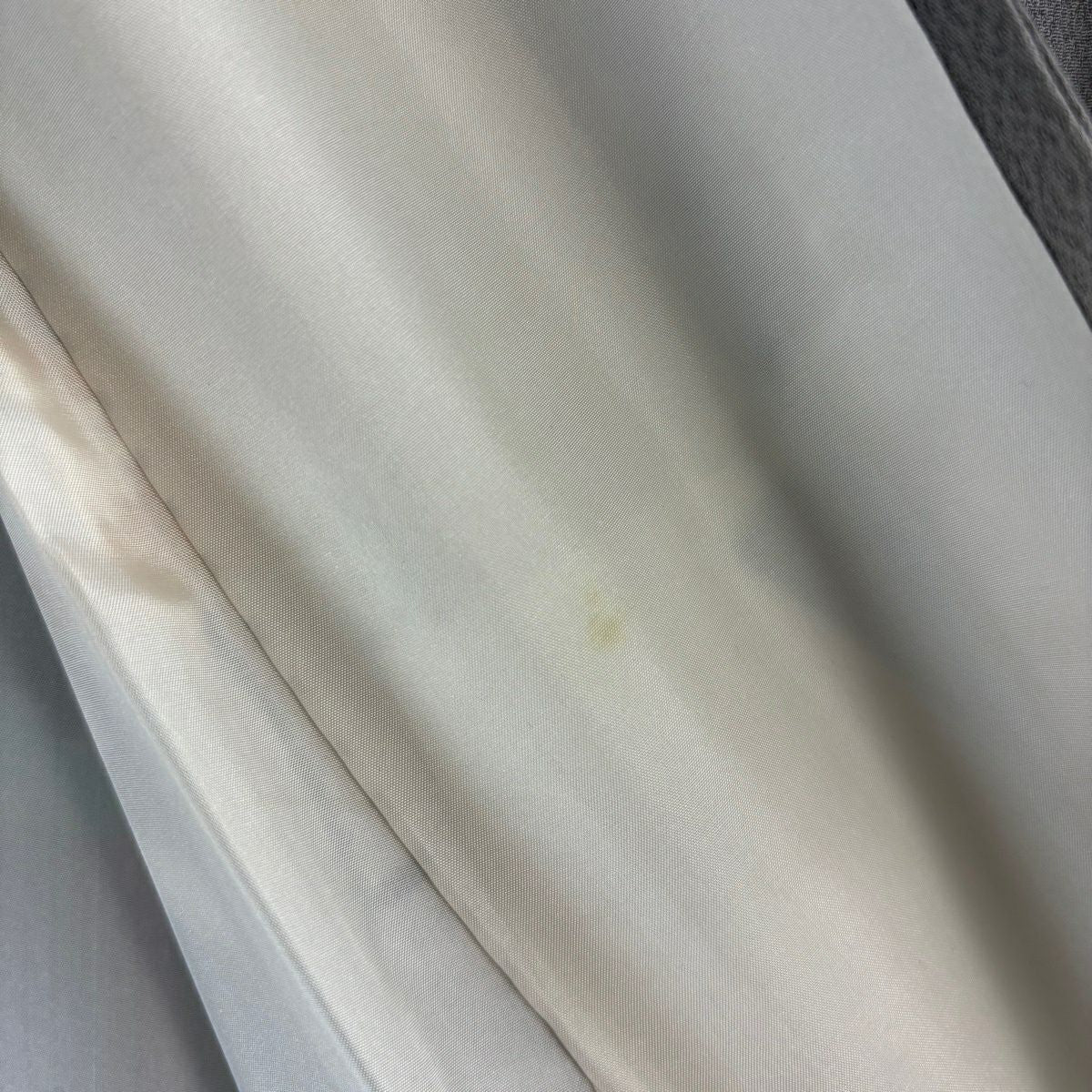 訪問服 身長151.5cm 袖長63cm S 雙層 落款 菊花 松樹梅花 金糸 染分 灰 純蠶絲 逸品級 一つ紋