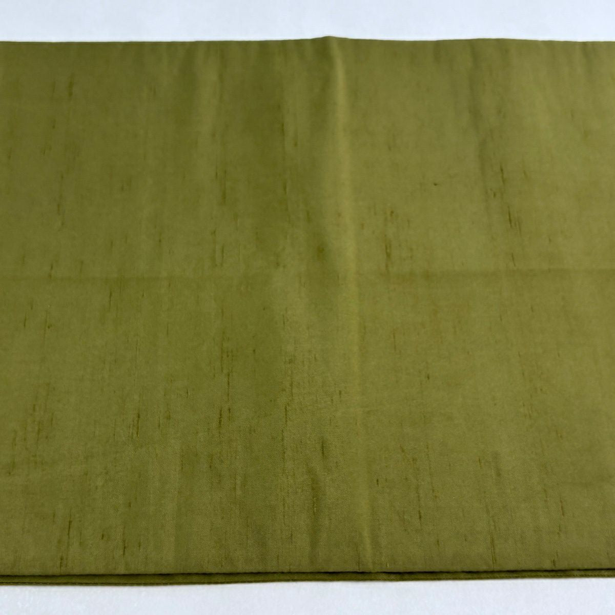 袋帶 逸品級 證書附帶 牛首紬織織 花唐草紋 龜甲 刺繡 鶯色 大鼓圖案 純蠶絲