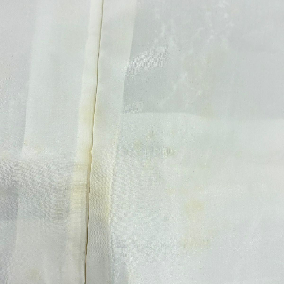 訪問服 身長162cm 袖長64cm M 雙層 霞 松樹梅花 金銀彩 灰茶 純蠶絲 名品級 一つ紋