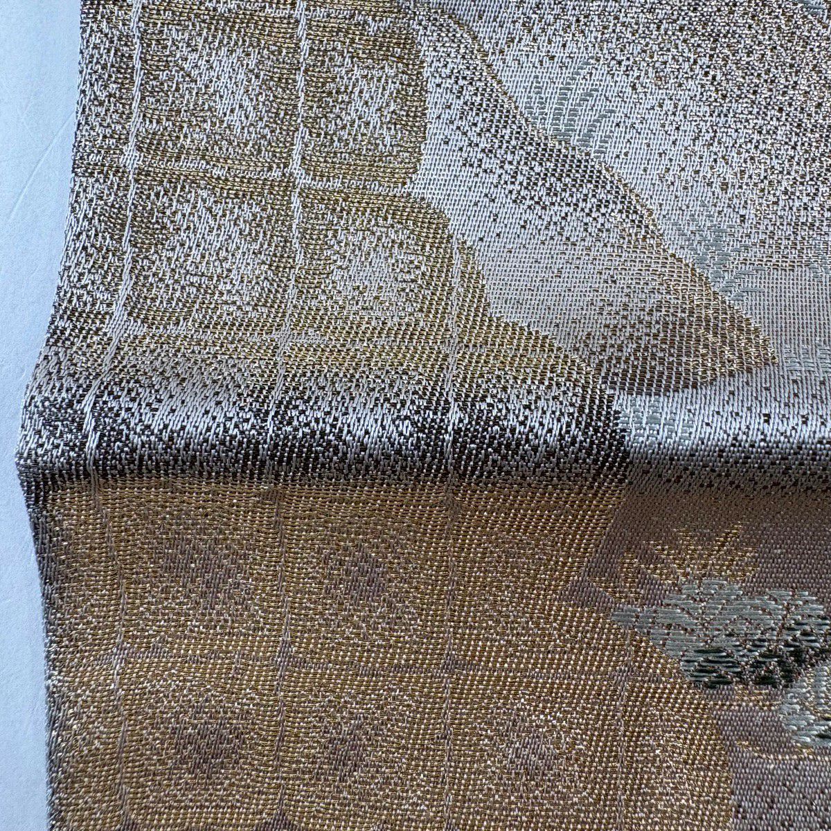 袋帶 秀品級 建築 花車 金絲 金金箔 金 六通 純蠶絲