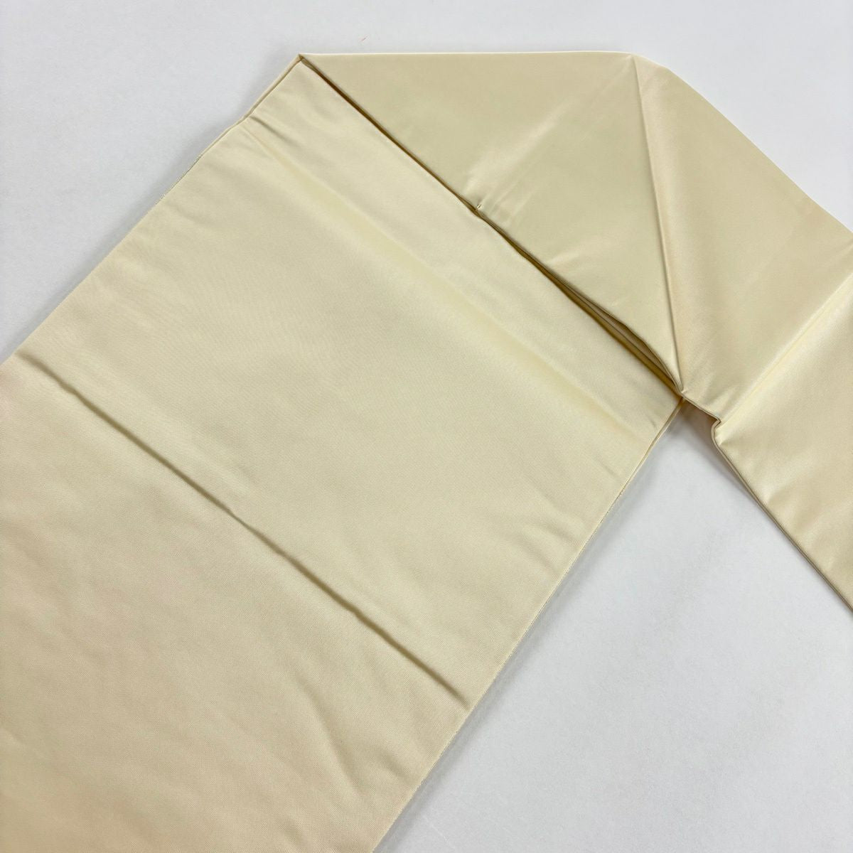 【美品】 名古屋帶 秀品級 草花紋紋 組紐 金銀彩 金金箔 淺黃 純蠶絲