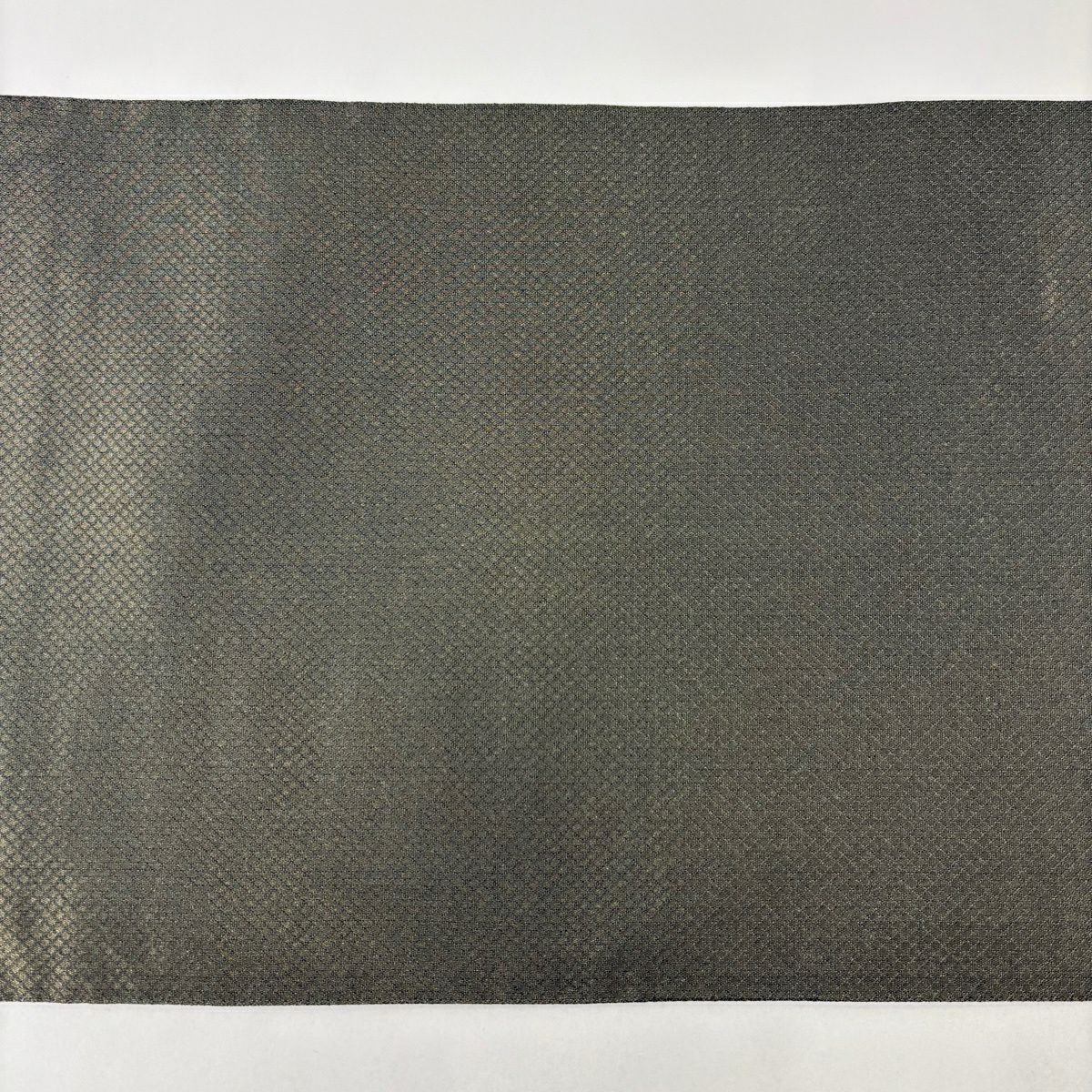 【美品】 袋帶 逸品級 紋屋井關 落款 草花紋 小花 御寮織 金金箔 茶綠 お太鼓柄 純蠶絲