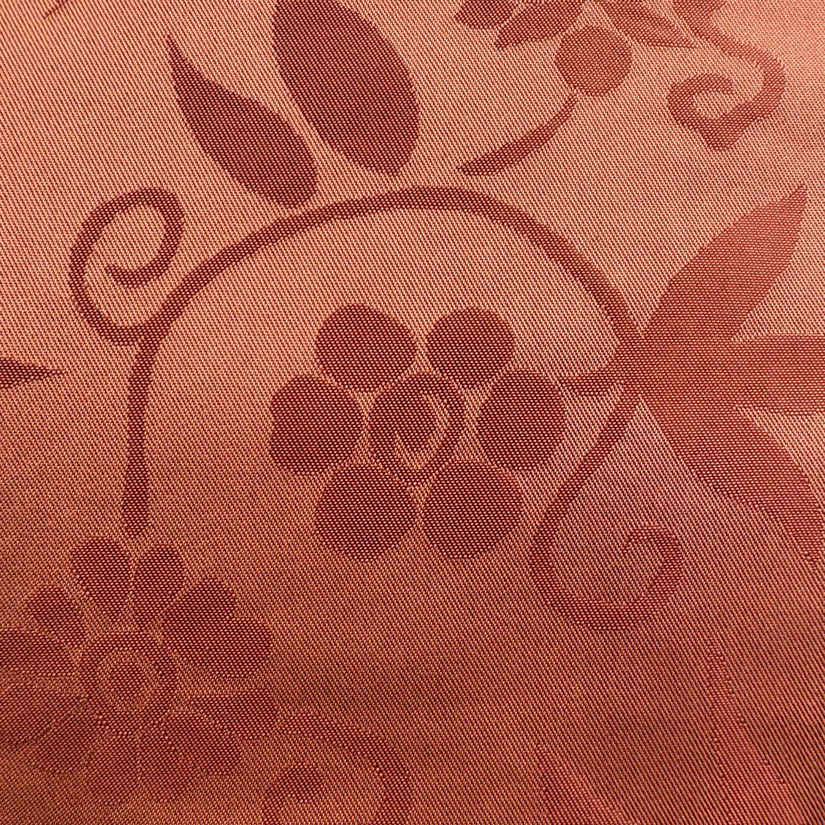 袋帶 優品級 古代錦 花唐草紋 淺橙 純蠶絲